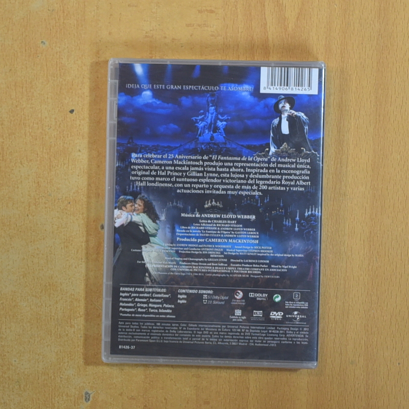 THE PHANTOM OF THE OPERA - DVD