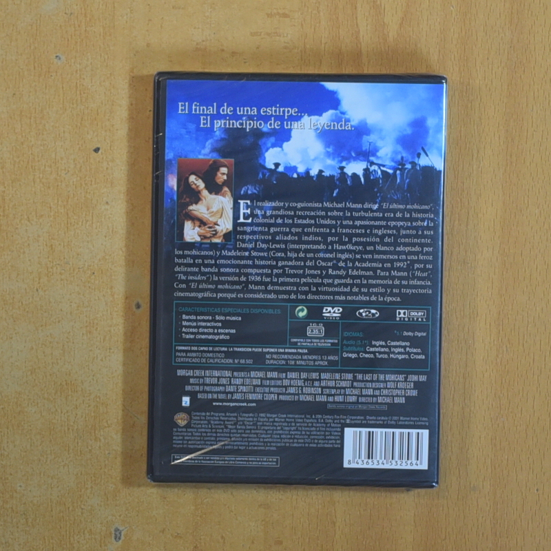 EL ULTIMO MOHICANO - DVD
