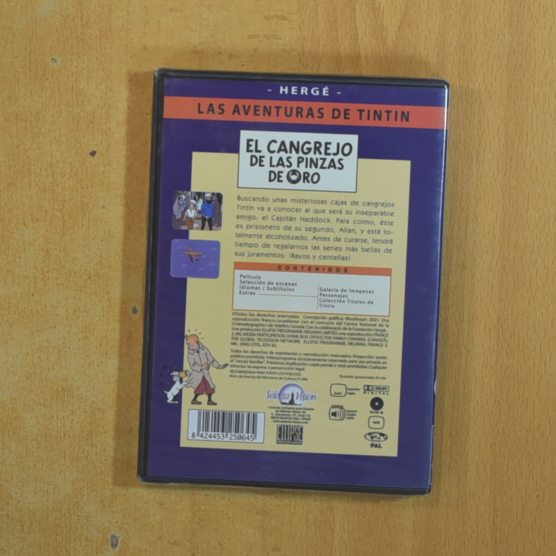 TINTIN EL CANGREJO DE LAS PINZAS DE ORO - DVD