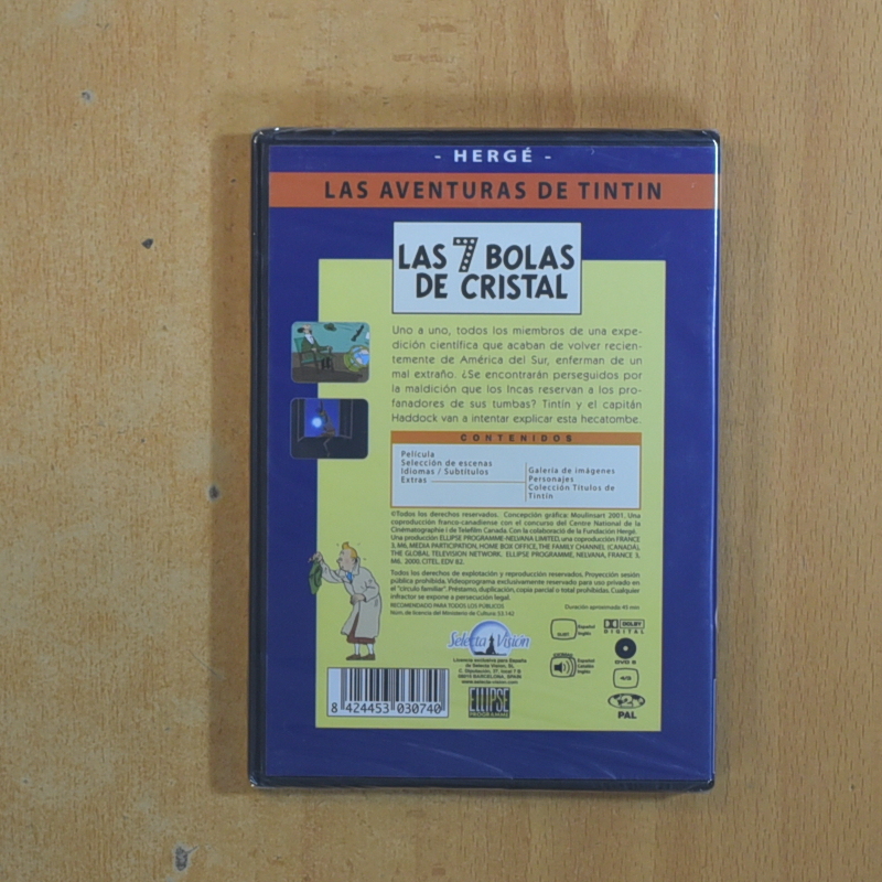 TINTIN LAS 7 BOLAS DE CRISTAL - DVD