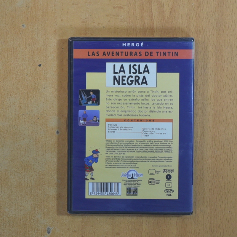 TINTIN LA ISLA NEGRA - DVD