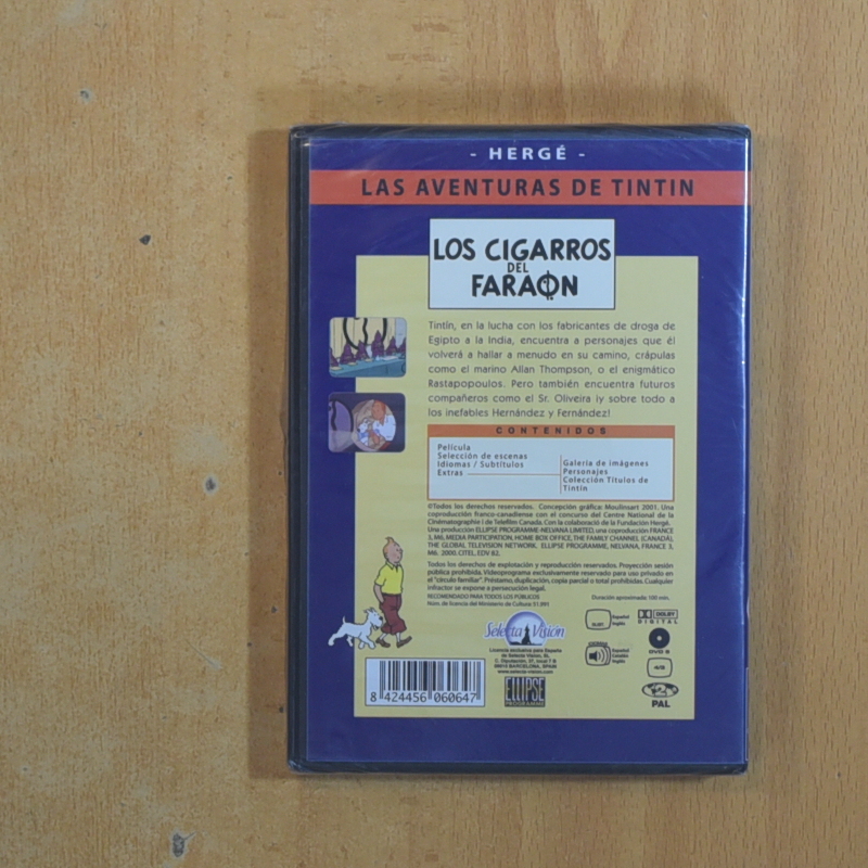 TINTIN LOS CIGARROS DEL FARAON - DVD