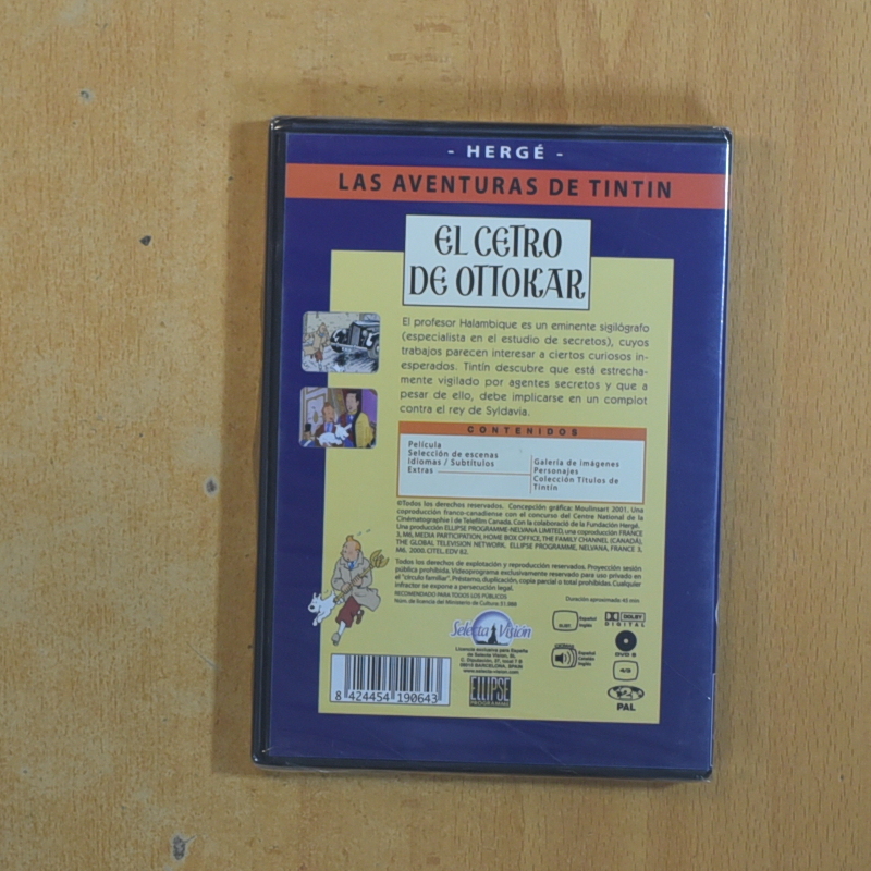 TINTIN EL CETRO DE OTTOKAR - DVD