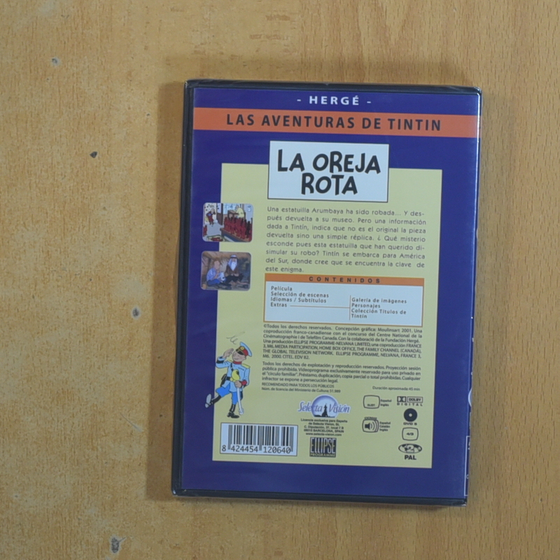 TINTIN LA OREJA ROTA - DVD