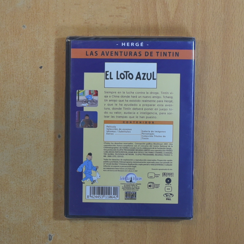 TINTIN EL LOTO AZUL - DVD