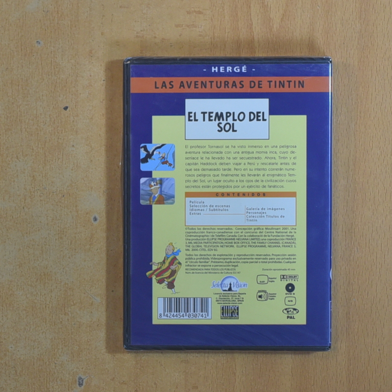 TINTIN EL TEMPLO DEL SOL - DVD
