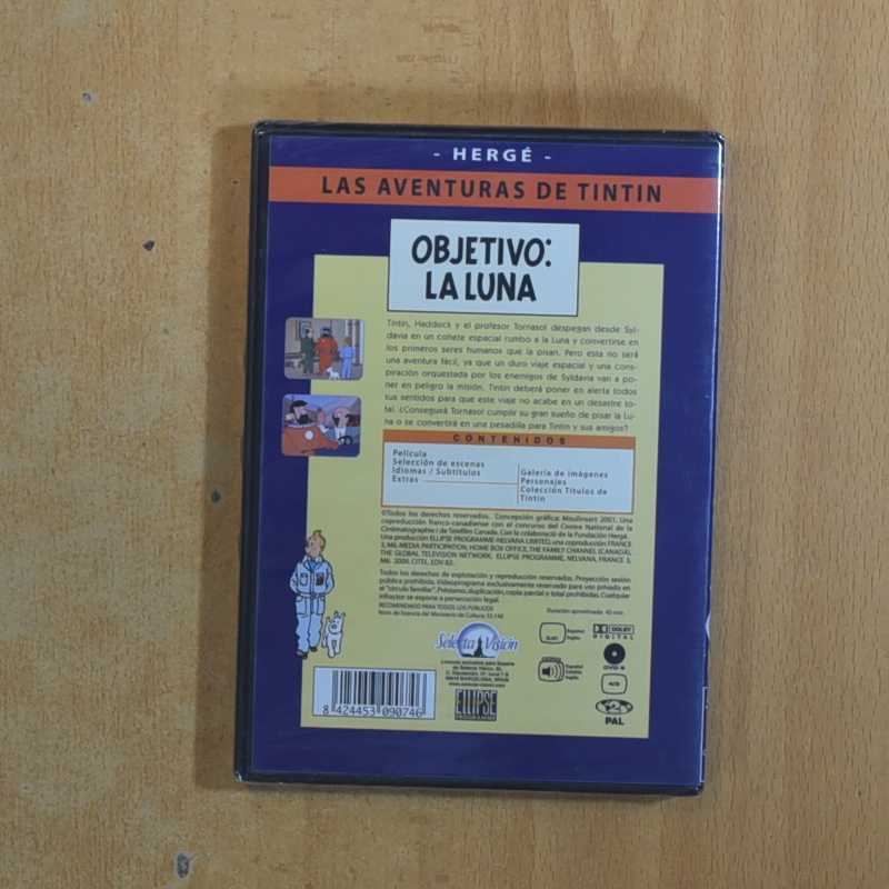 TINTIN OBJETIVO LA LUNA - DVD