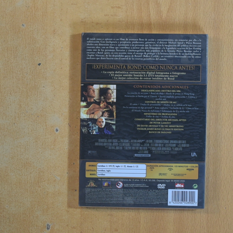007 EL MUNDO NUNCA ES SUFICIENTE - DVD