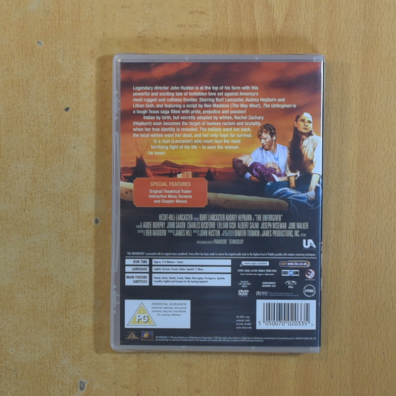 LOS QUE NO PERDONAN CASTELLANO - DVD