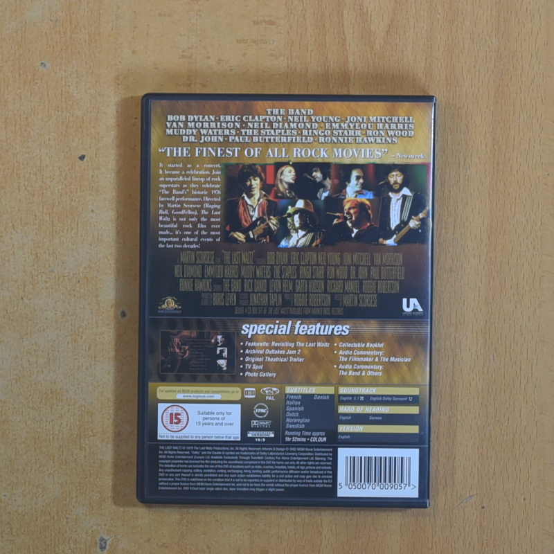 THE LAST WALTZ CASTELLANO - DVD