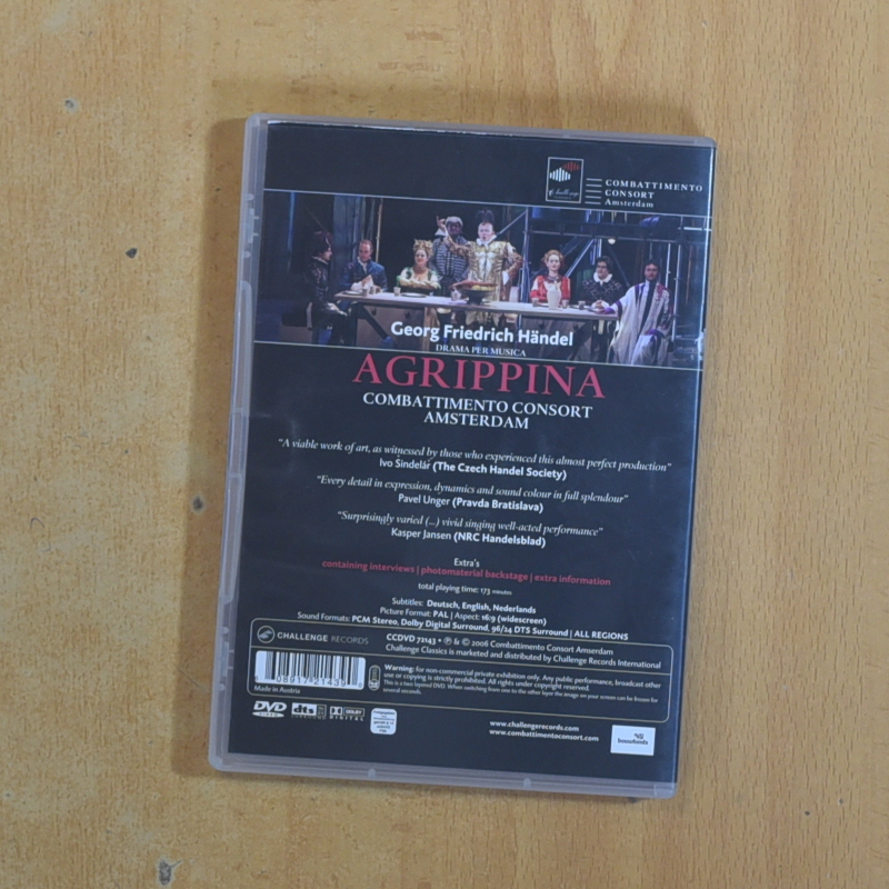 AGRIPINA - DVD