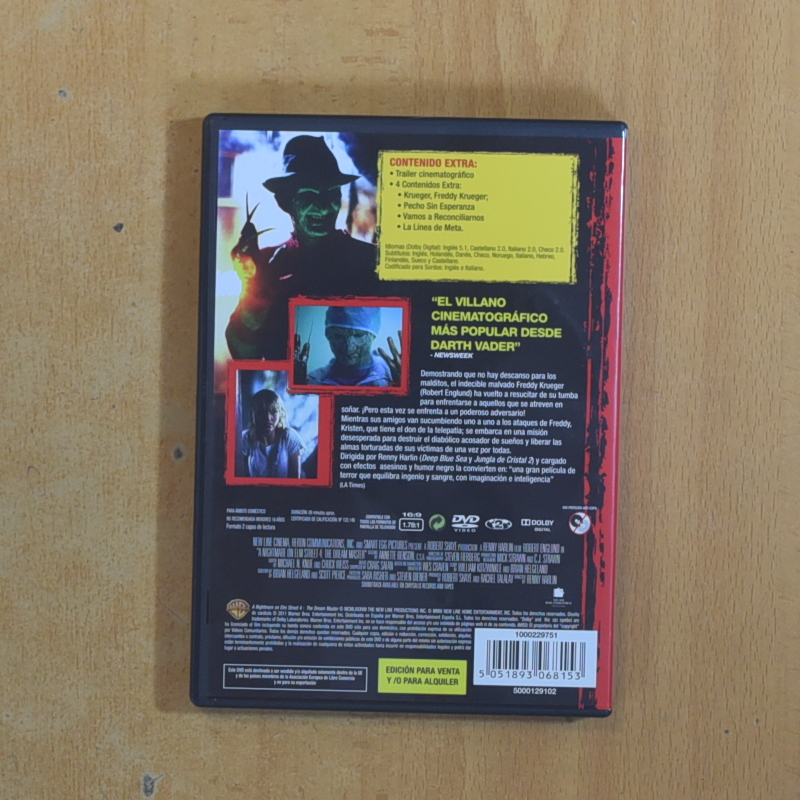 PESADILLA EN ELM STREET 4 - DVD