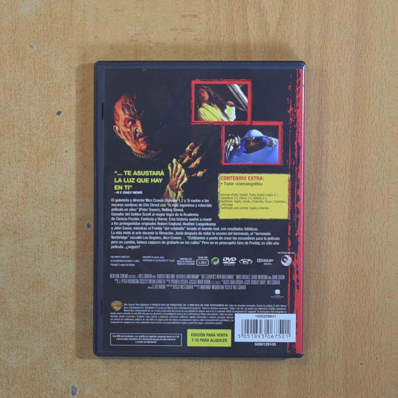 LA NUEVA PESADILLA DE WES CRAVEN - DVD