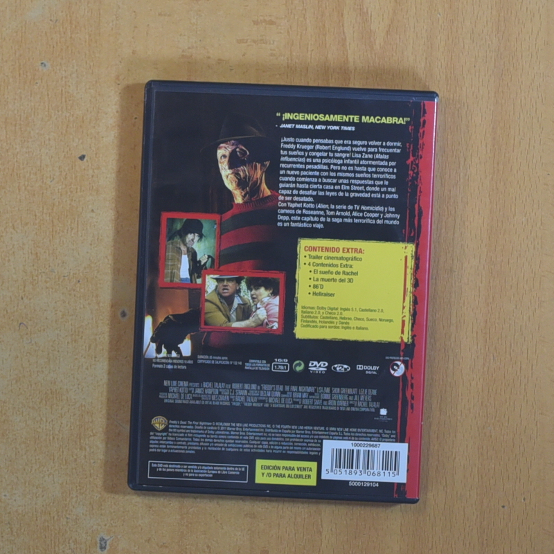 PESADILLA FINAL LA MUERTE DE FREDDY - DVD