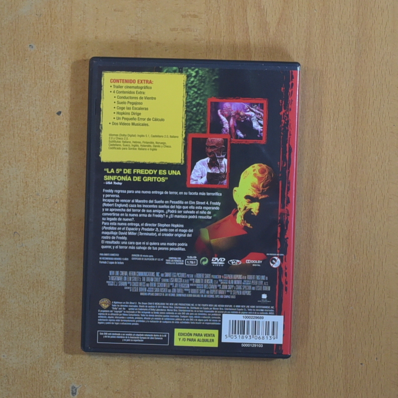 PESADILLA EN ELM STREET 5 - DVD