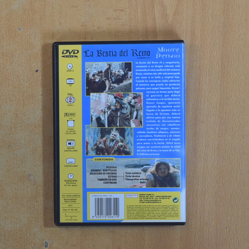 LA BESTIA DEL REINO - DVD