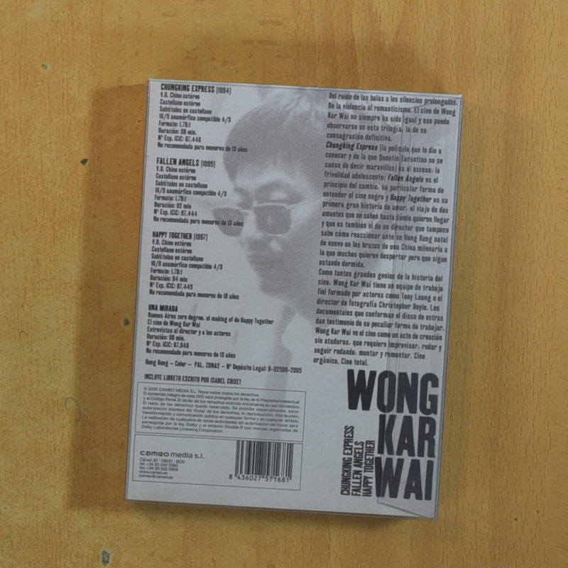 WONG KAR WAI - DVD