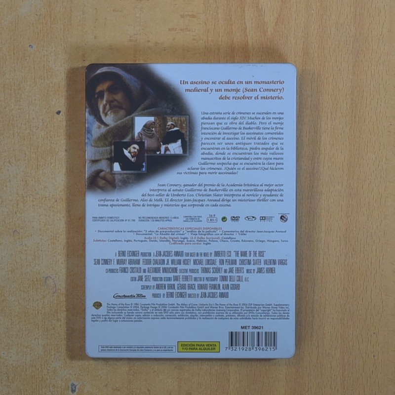 EL NOMBRE DE LA ROSA - DVD