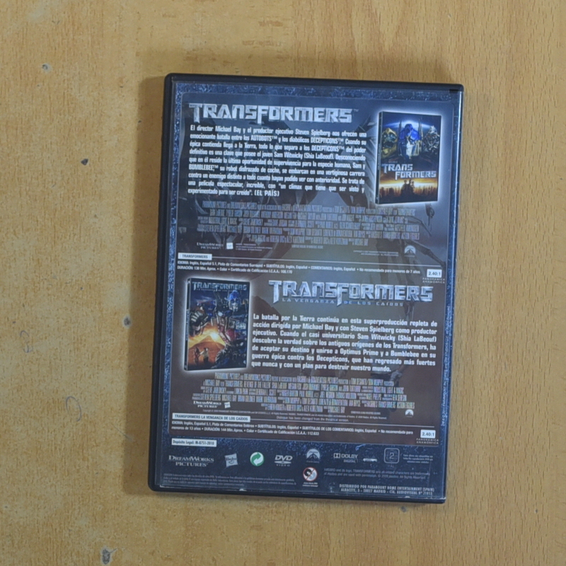 TRANSFORMERS PACK COLECCION - DVD