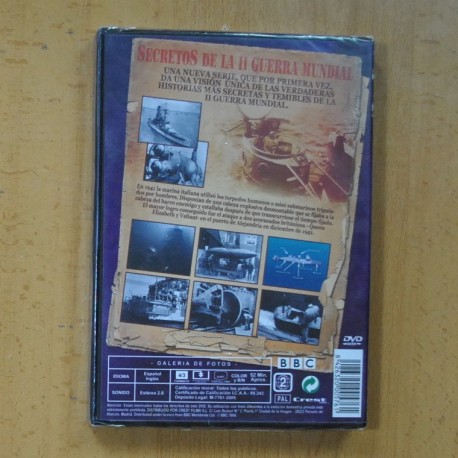 SECRETOS DE LA II GUERRA MUNDIAL - CHARIOTS TORPEDOS HUMANOS - DVD