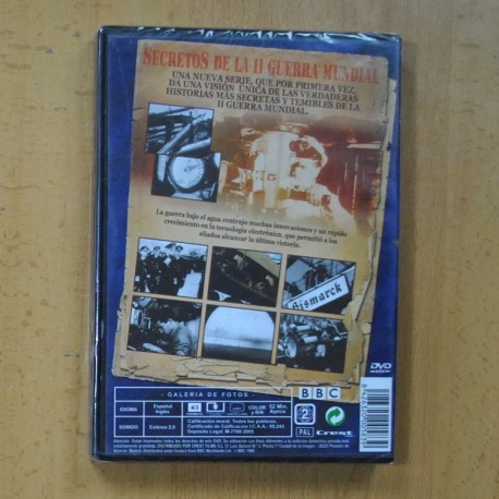 SECRETOS DE LA II GUERRA MUNDIAL - LOS SECRETOS DE LA GUERRA SUBMARINA - DVD