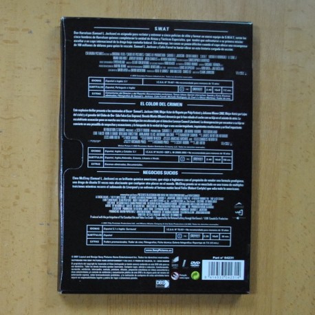 SWAT / EL COLOR DEL CRIMEN / NEGOCIOS SUCIOS - 3 DVD