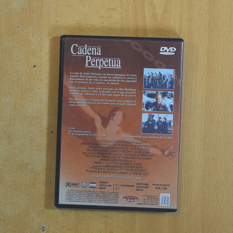 CADENA PERPETUA - DVD
