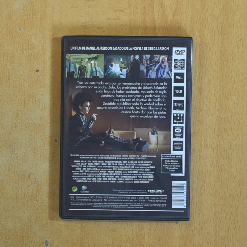 LA REINA EN EL PALACIO DE LAS CORRIENTES DE AIRE - DVD