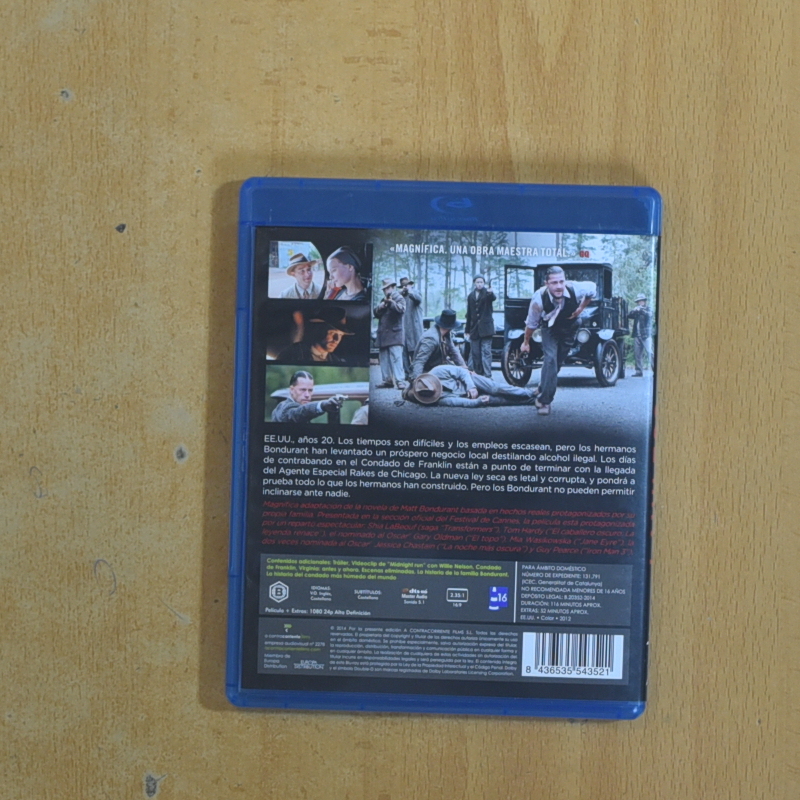 LAWLESS - BLURAY