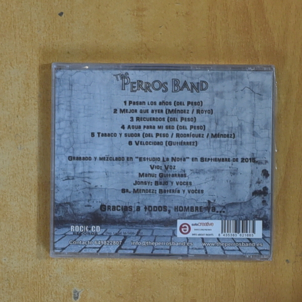 PERROS BAND - MEJOR QUE AYER - CD