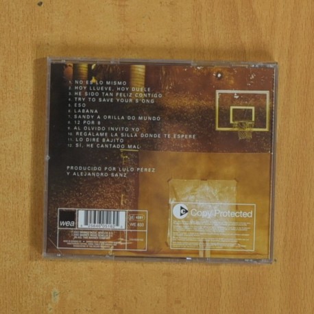 ALEJANDRO SANZ - NO ES LO MISMO - CD