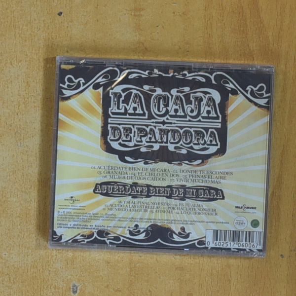 LA CAJA DE PANDORA - ACUERDATE BIEN DE MI CARA