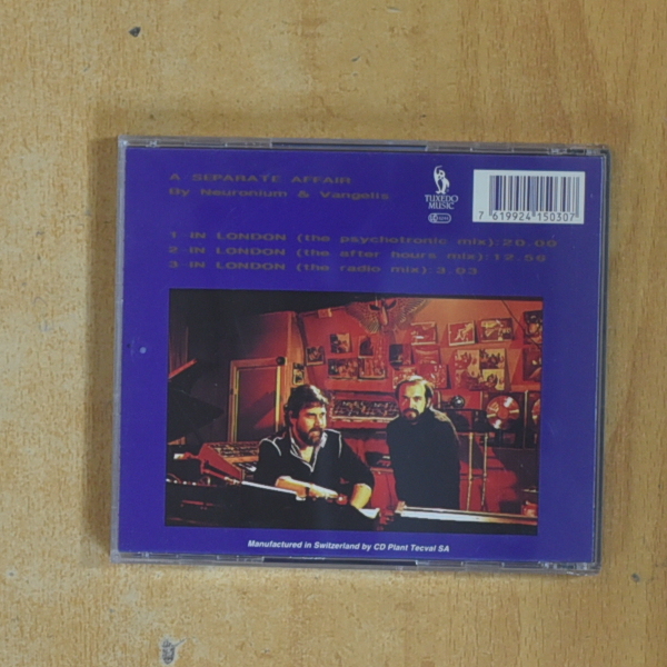 NEURONIUM & VANGELIS - A SEPARATE AFFAIR - CD