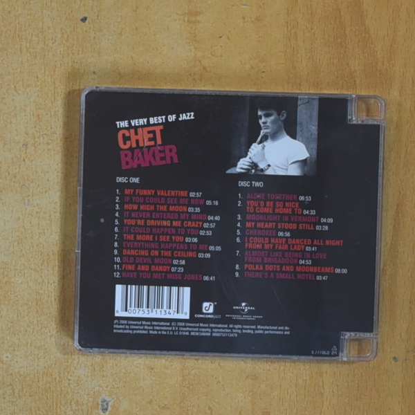 CHET BAKER - THE VERY BEST OF JAZZ - CD