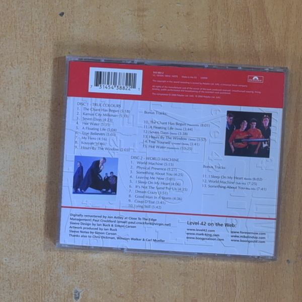 LEVEL 42 - TRUE COLOURS / WORLD MACHINE - CD