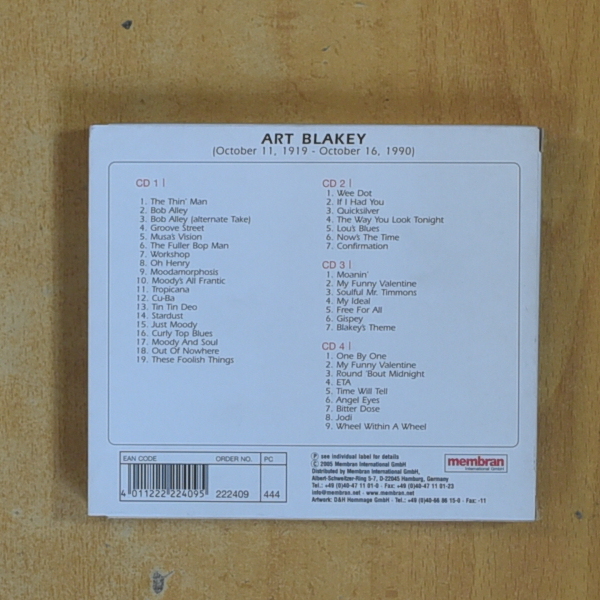 ART BLAKEY - OUT OF NOWHERE - CD