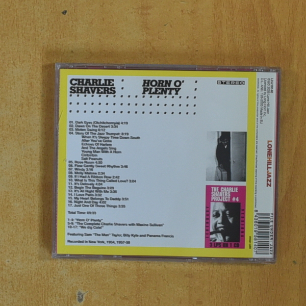CHARLIE SHAVERS - HORN O PLENTY - CD