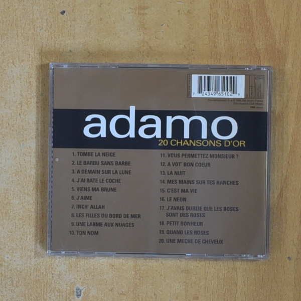 ADAMO SALVATORE - 20 CHANSONS S OR - CD
