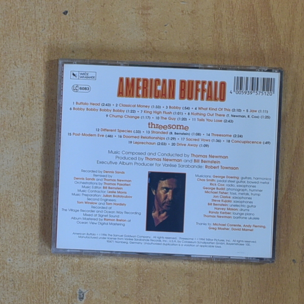 THOMAS NEWMAN - AMERICAN BUFFALO - CD