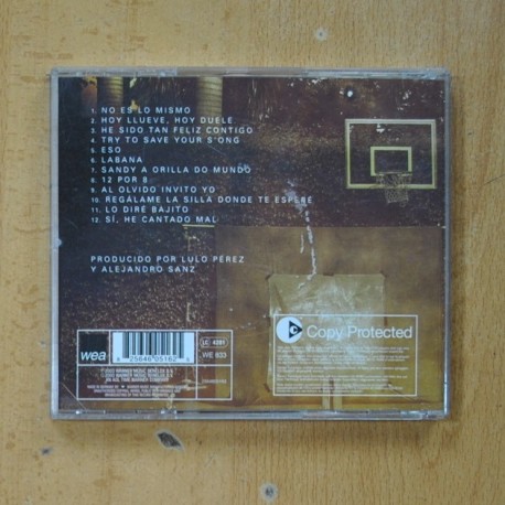 ALEJANDRO SANZ - NO ES LO MISMO - CD