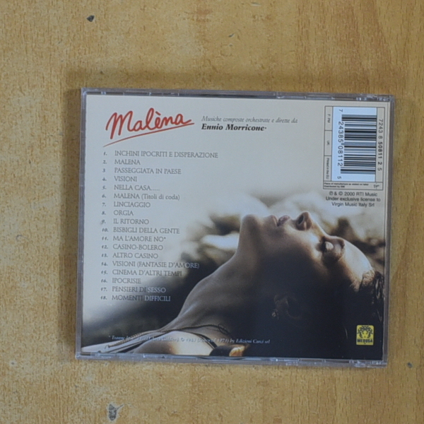 ENNIO MORRICONE - MALENA - CD