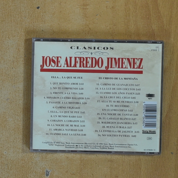 JOSE ALFREDO JIMENEZ - ELLA LA QUE SE FUE / EL CRISTO DE LA MONTAÑA - CD