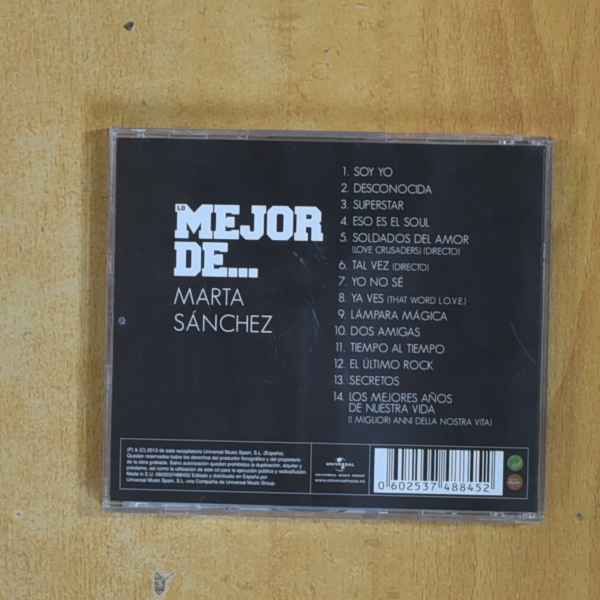 MARTTA SANCHEZ - LO MEJOR DE MARTA SANCHEZ - CD