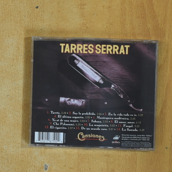 JOAN MANUEL SERRAT - TARRES SERRAR CANSIONES - CD