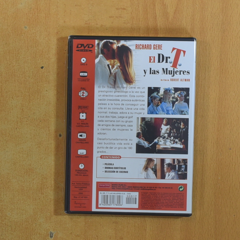 EL DR T Y LAS MUJERES - DVD