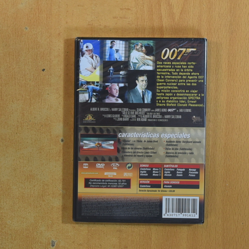 007 SOLO SE VIVE DOS VECES - DVD