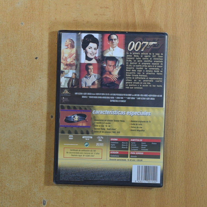 007 CONTRA EL DR NO - DVD