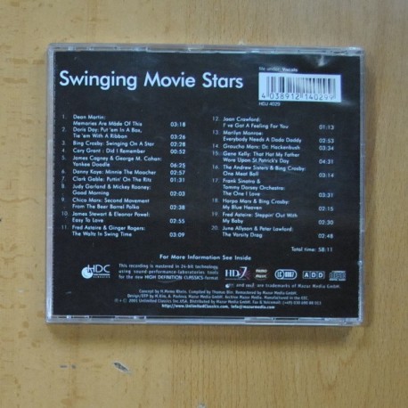 VARIOUS - SWINGING MOVIE STARS - CD
