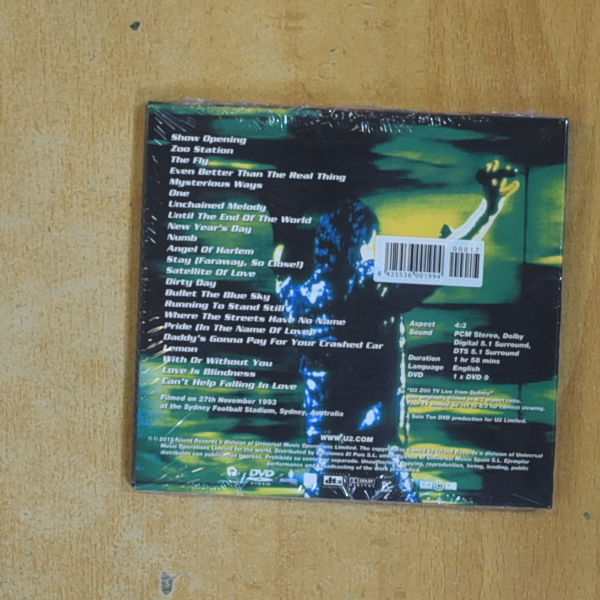 U2 - ZOO TV LIVE FROM SYDNEY - DVD