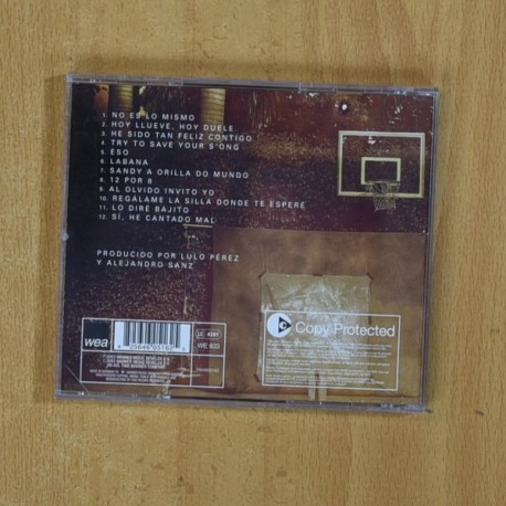 ALEJANDRO SANZ - NO ES LO MISMO - CD